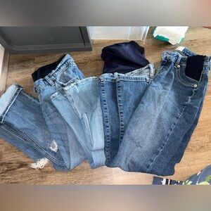Lot of Maternity Jeans - Size 0 - Abercrombie & Fitch and Gap